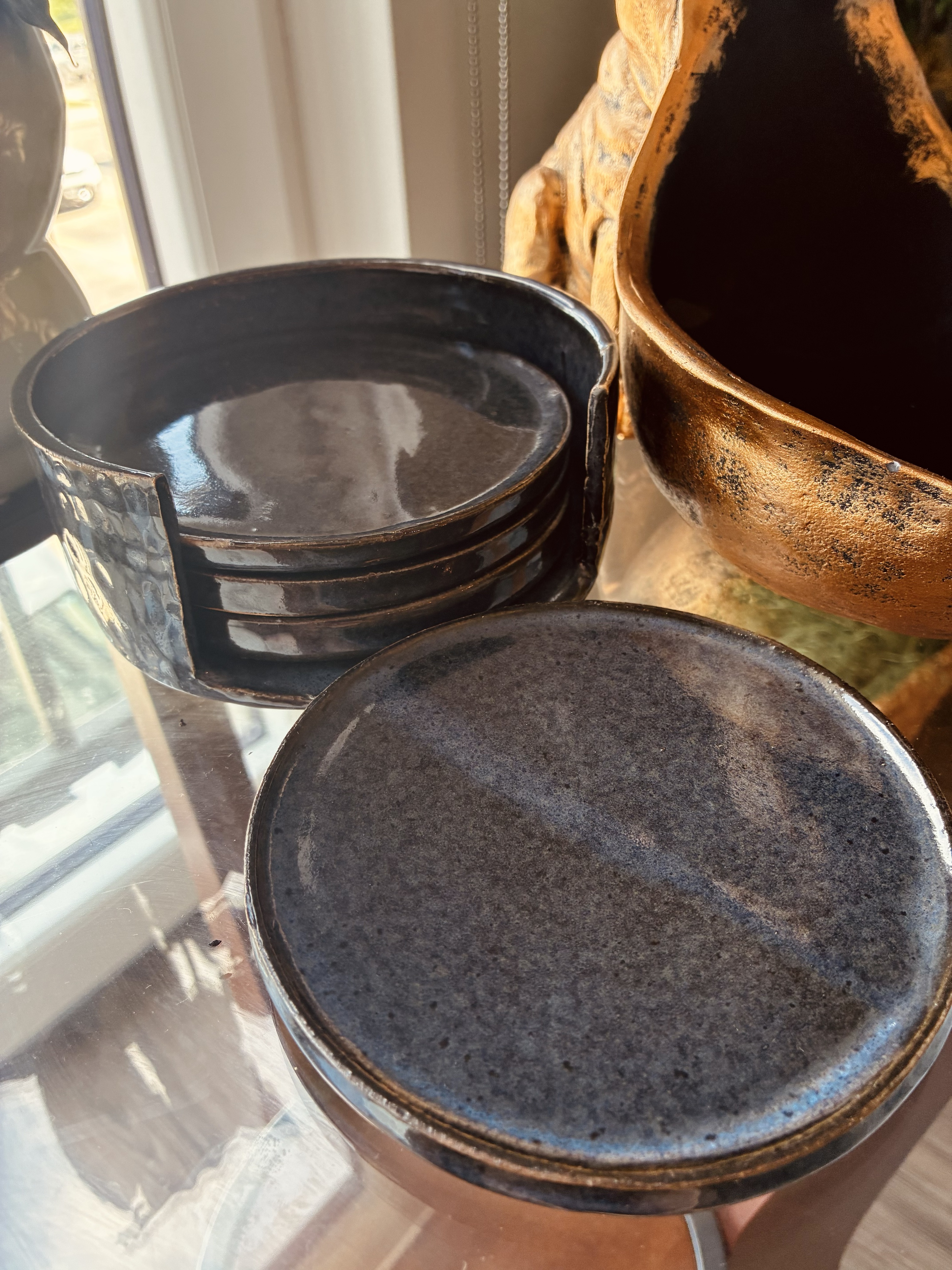 Handmade decorative ceramic pieces